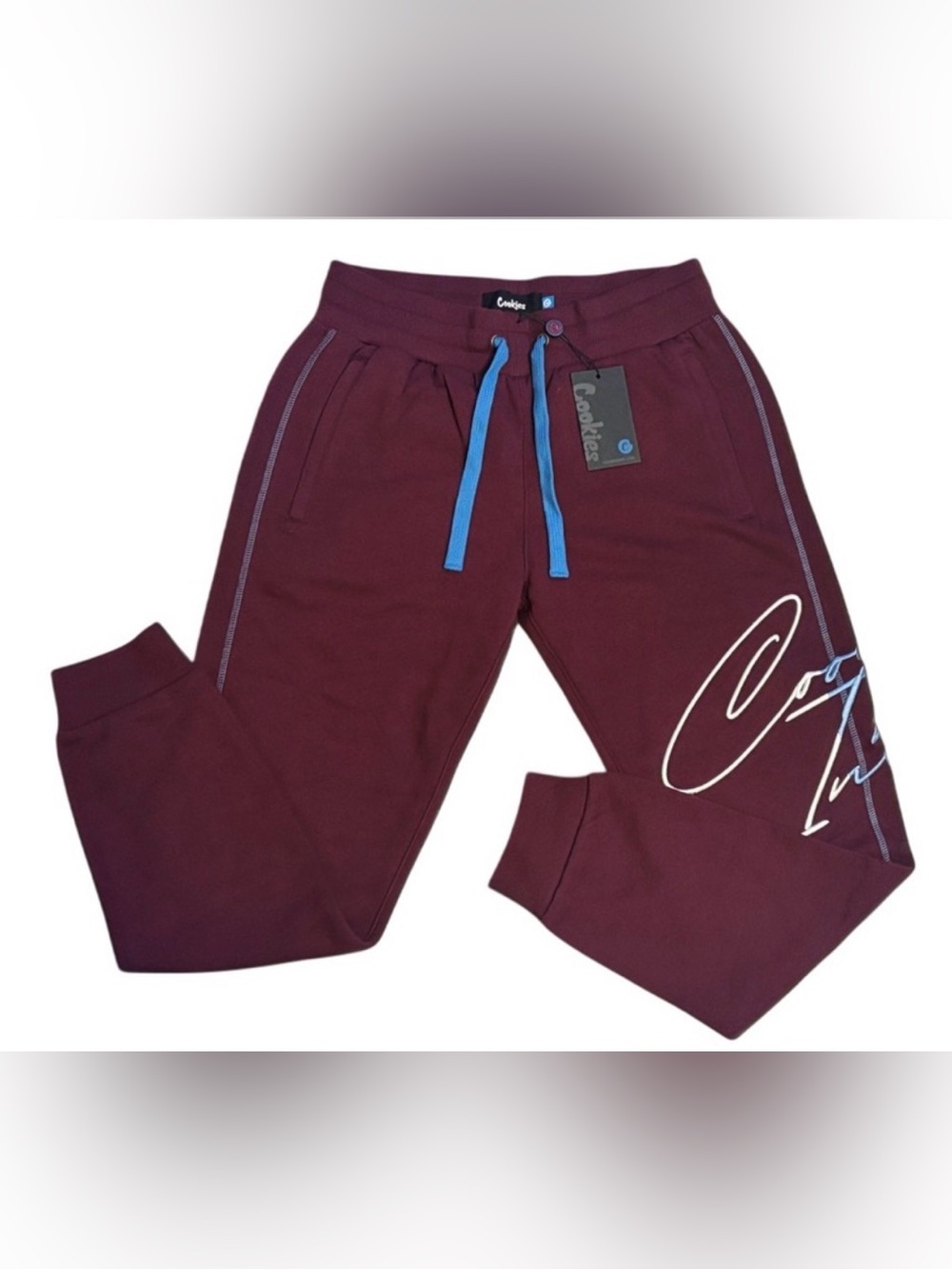 Men’s Maroon Cookies Joggers - XL